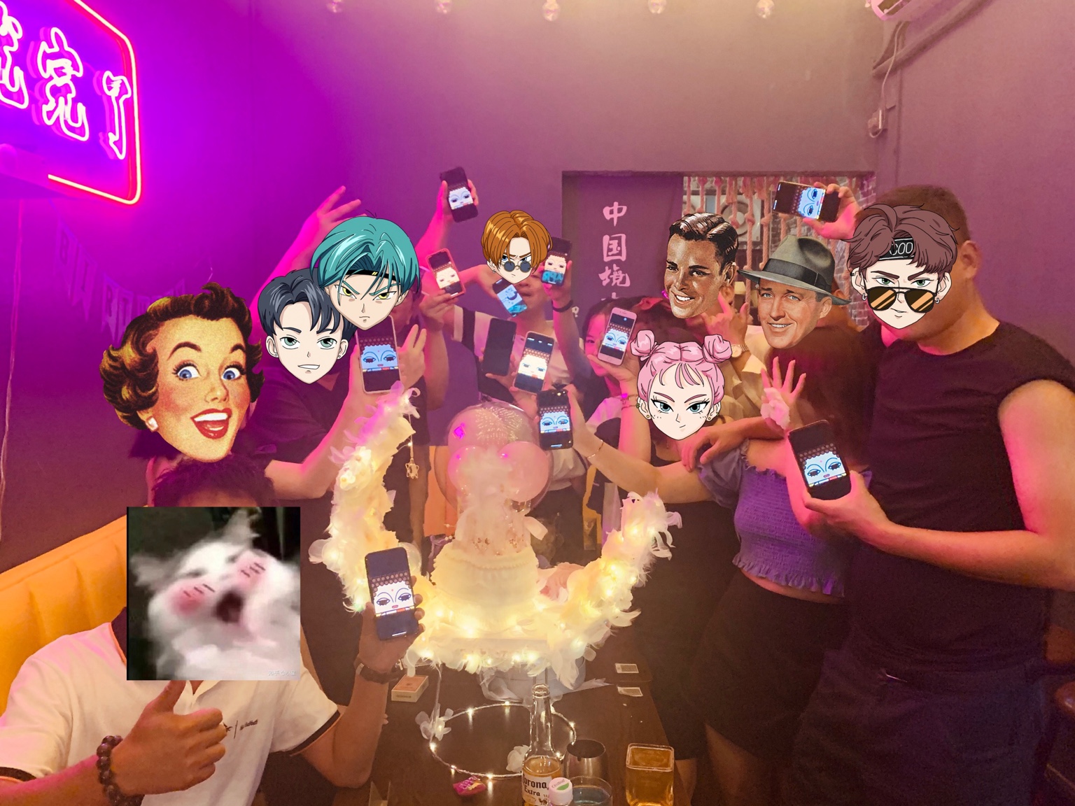 生日聚会 · 一起切蛋糕
